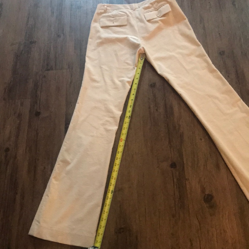 Susana Monaco cream large welt corded pants4